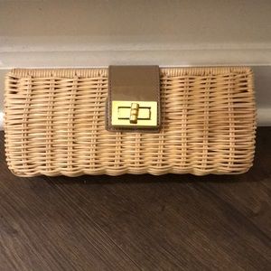 JCrew Wicker Clutch